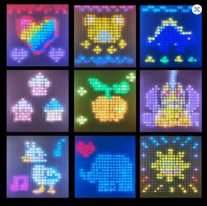 3m x 3m Smart RGB LED Fényfüggöny – Zene Szinkronizálás és DIY Animáció (APP Vezérlés) Több, mint fényfüzér – Készítsen Lenyűgöző Fénykivetítéseket!